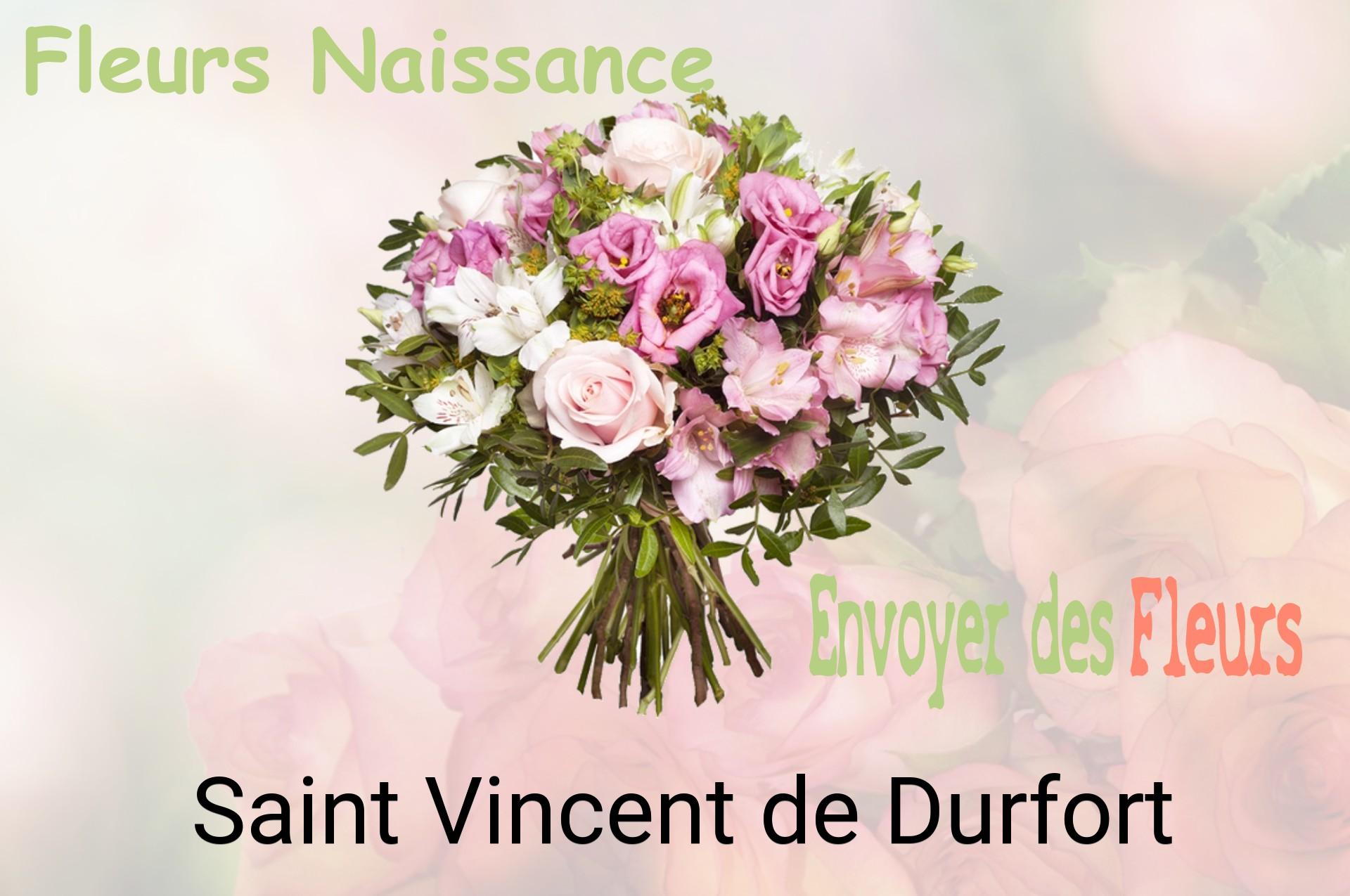 Bouquet de fleurs de naissance livré à Saint-Vincent-de-Durfort